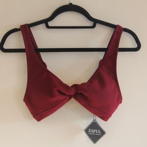 NWT ZAFUL BIKINI Red Wine